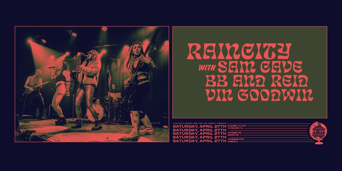 Event image for RAINCITY + GUESTS // RAILWAY STAGE & BEER CAFÉ