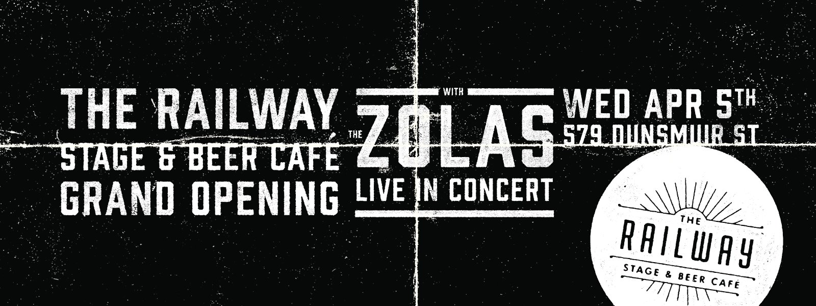 Event image for THE ZOLAS at RAILWAY STAGE & BEER CAFÉ