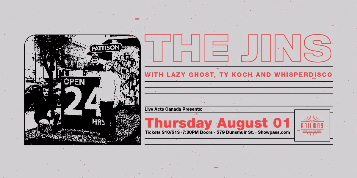 Event image for THE JINS + GUESTS // RAILWAY STAGE & BEER CAFÉ