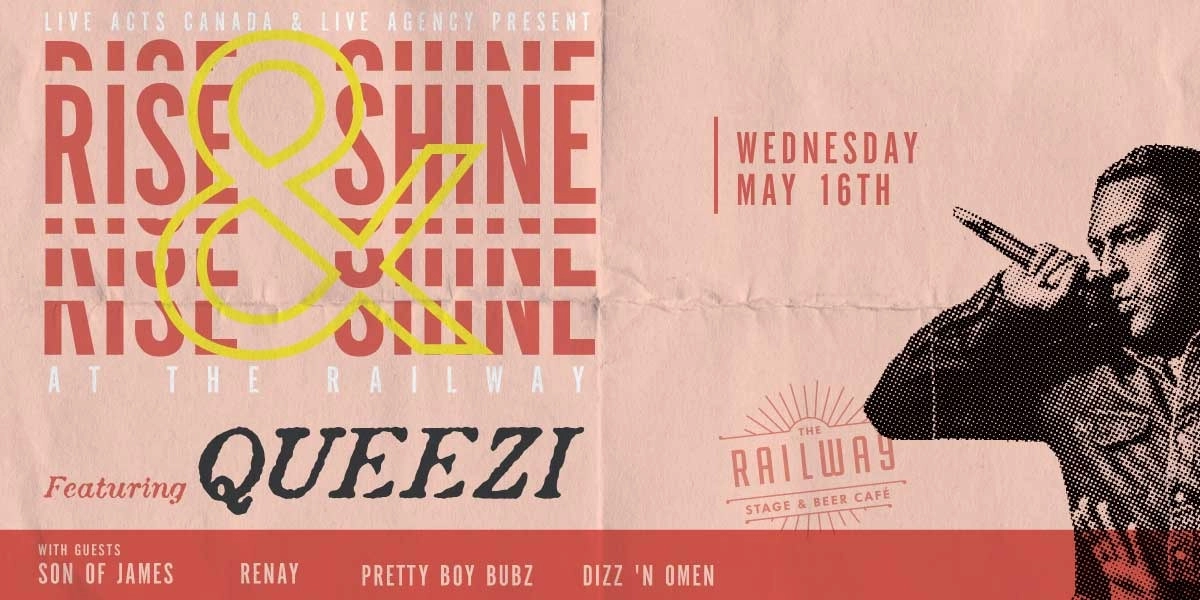 Event image for RISE AND SHINE AT THE RAILWAY // THE RAILWAY STAGE & BEER CAFÉ