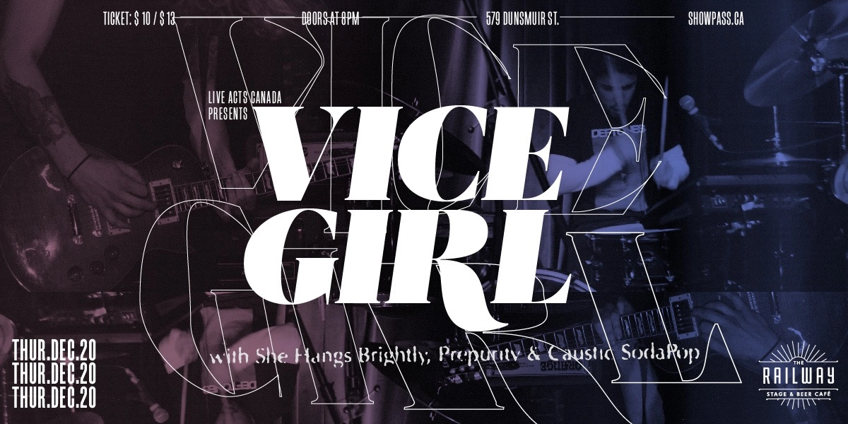 Event image for VICE GIRL + GUESTS // RAILWAY STAGE & BEER CAFÉ