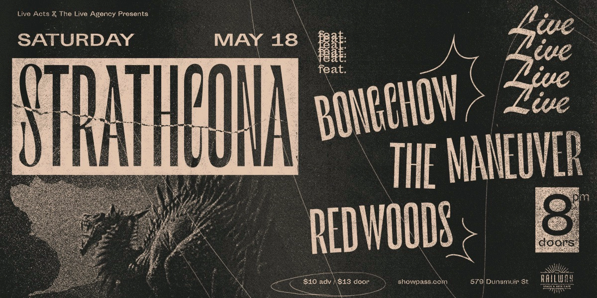 Event image for STRATHCONA + GUESTS // RAILWAY STAGE & BEER CAFÉ