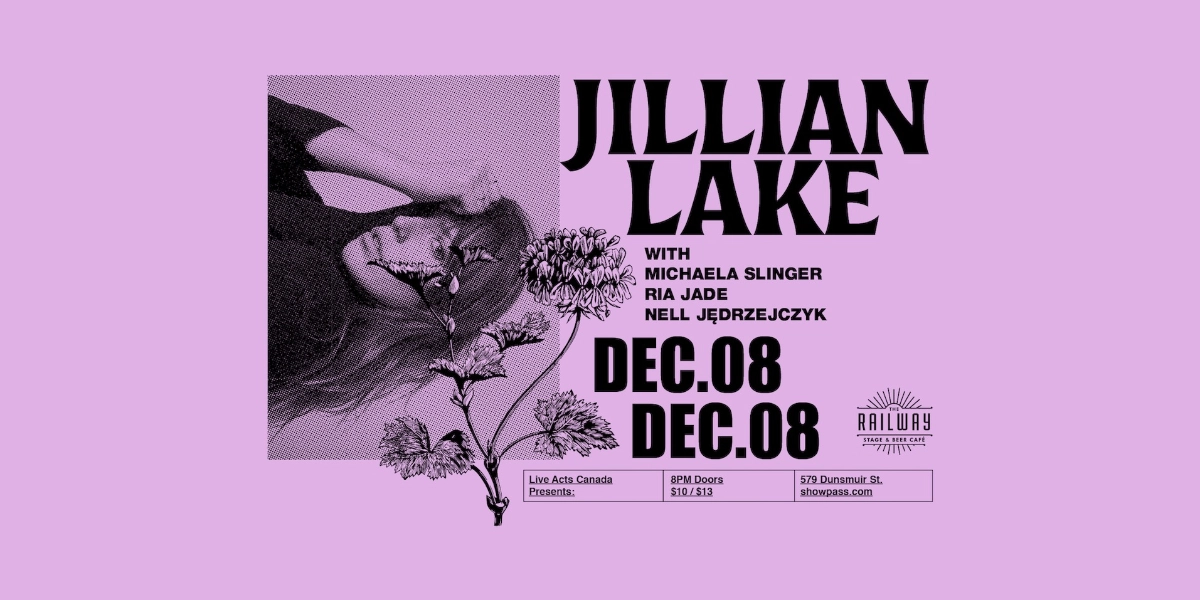 Event image for JILLIAN LAKE + GUESTS // RAILWAY STAGE & BEER CAFÉ