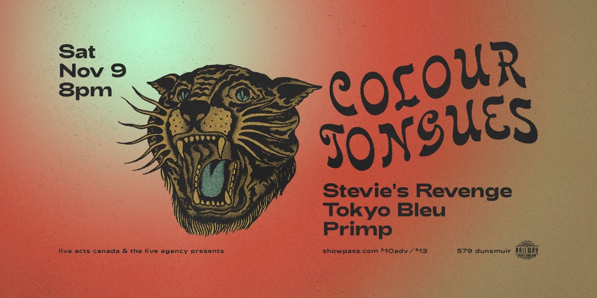 Event image for COLOUR TONGUES + GUESTS // RAILWAY STAGE & BEER CAFÉ