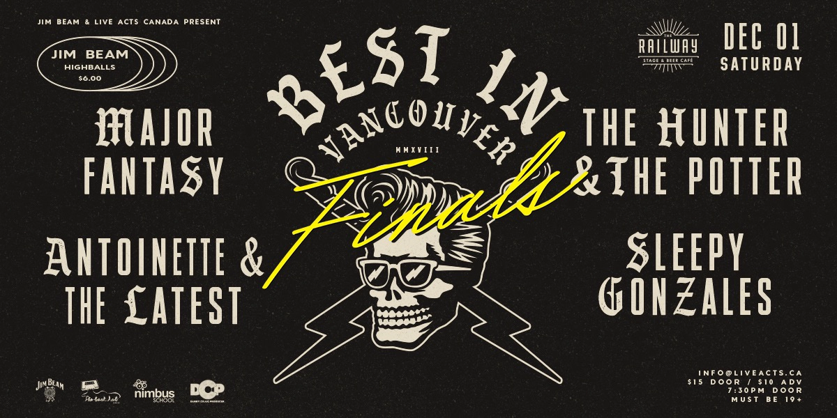 Event image for BEST IN VANCOUVER FINALS // THE RAILWAY STAGE & BEER CAFÉ