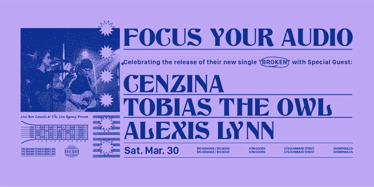 Event image for FOCUS YOUR AUDIO + GUESTS // RAILWAY STAGE & BEER CAFÉ