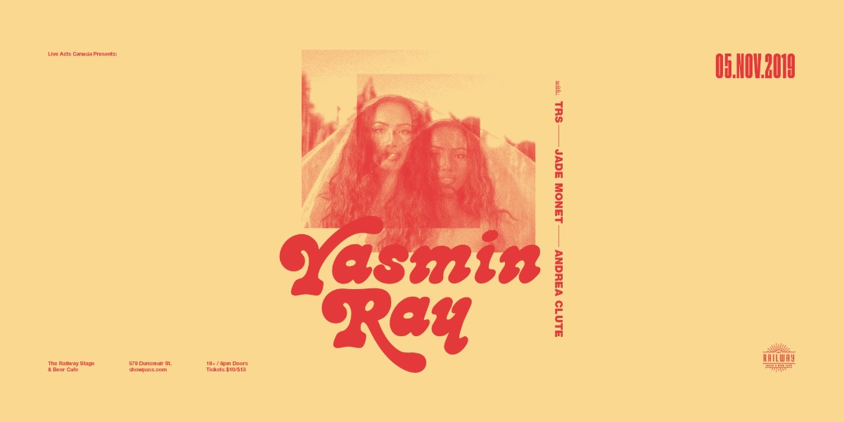 Event image for YASMIN RAY + GUESTS // RAILWAY STAGE & BEER CAFÉ