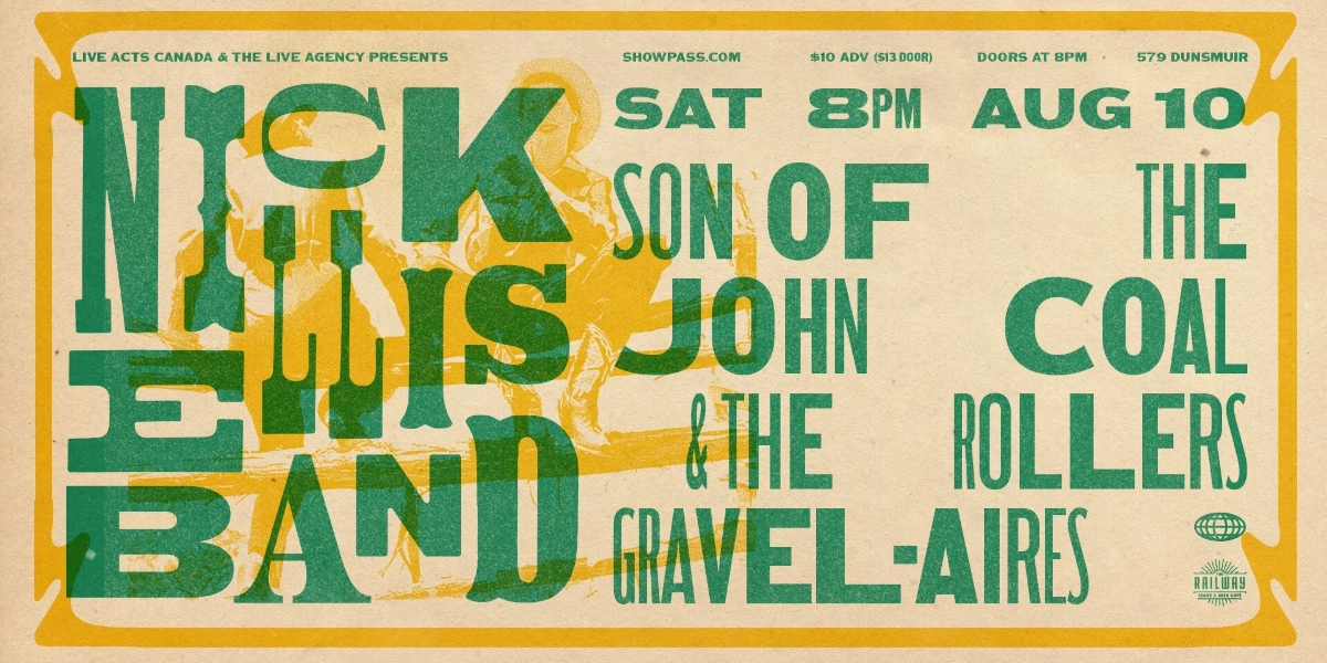 Event image for NICK ELLIS BAND + GUESTS // RAILWAY STAGE & BEER CAFÉ