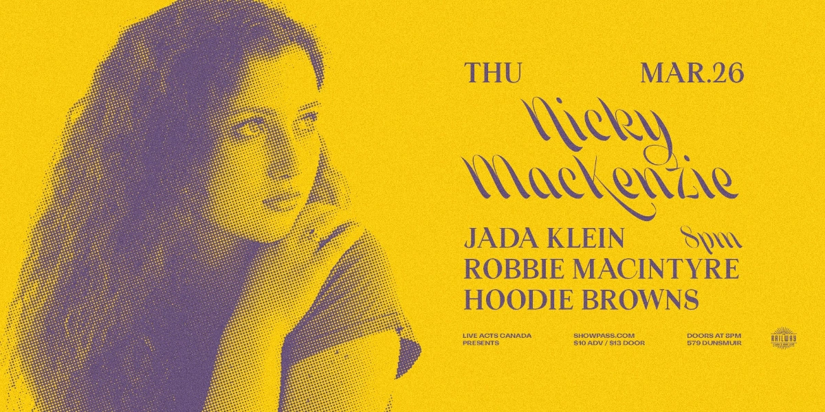 Event image for NICKY MACKENZIE + GUESTS // RAILWAY STAGE & BEER CAFÉ