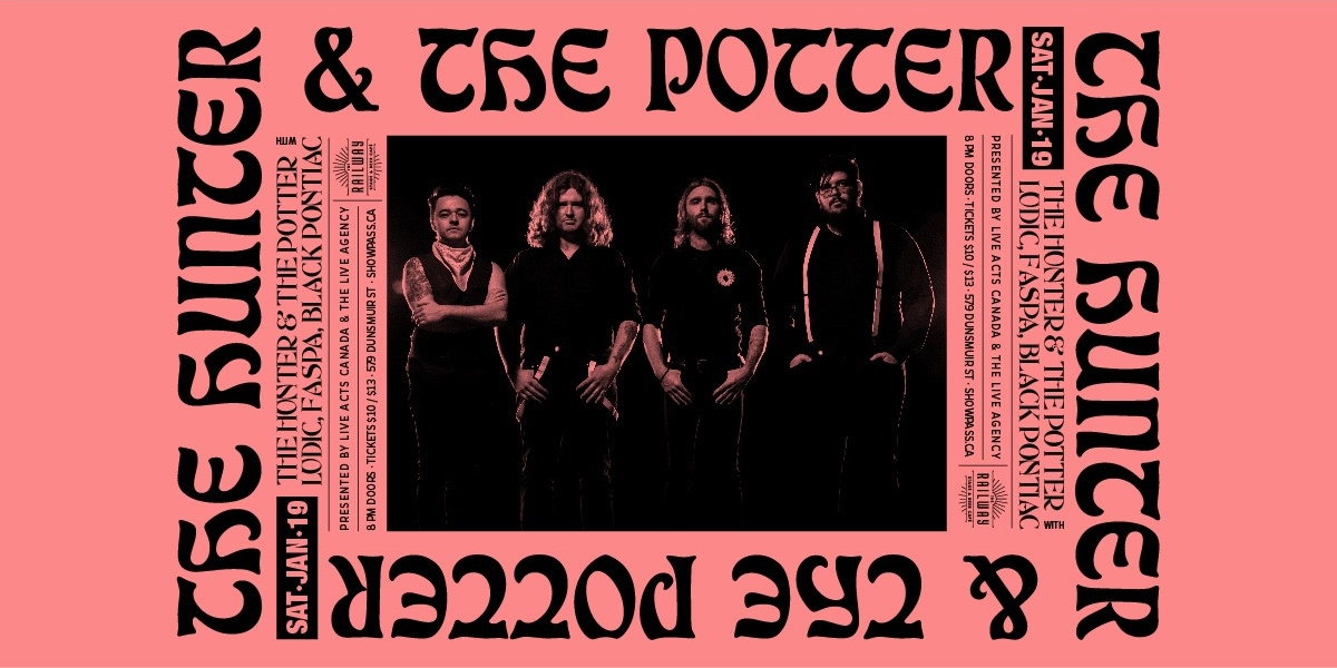 Event image for THE HUNTER AND THE POTTER + GUESTS // RAILWAY STAGE & BEER CAFÉ