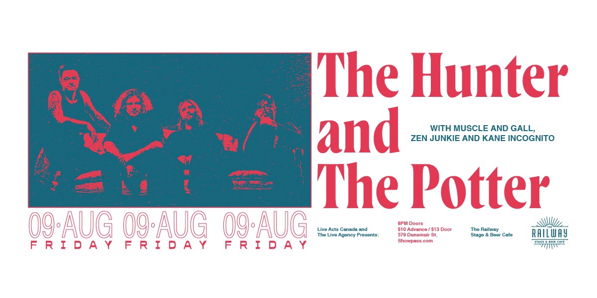 Event image for THE HUNTER AND THE POTTER + GUESTS // RAILWAY STAGE & BEER CAFÉ
