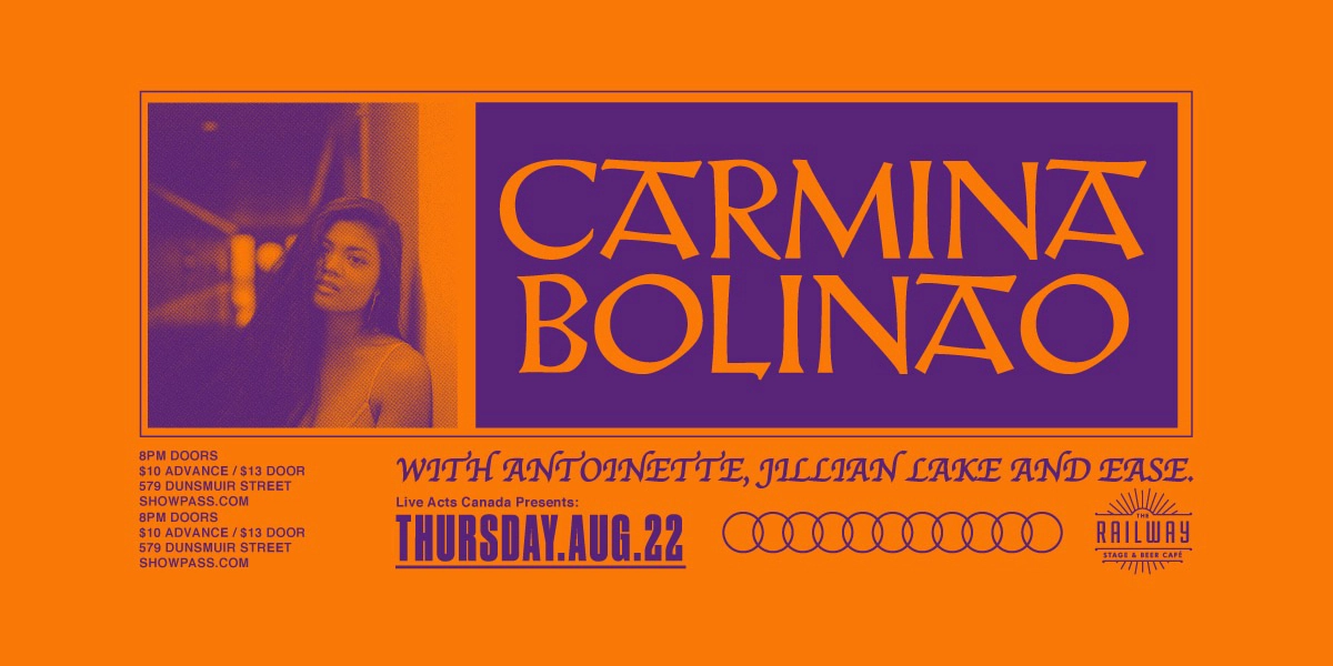 Event image for CARMINA BOLINAO + GUESTS // RAILWAY STAGE & BEER CAFÉ