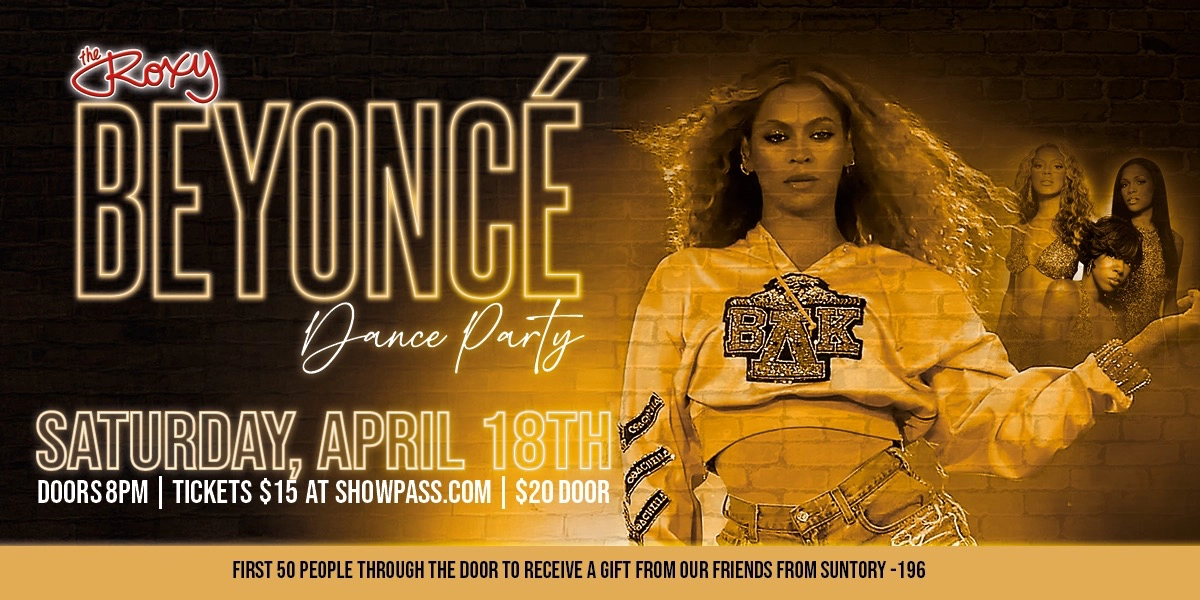 Event image for Beyonce Dance Party at The Roxy
