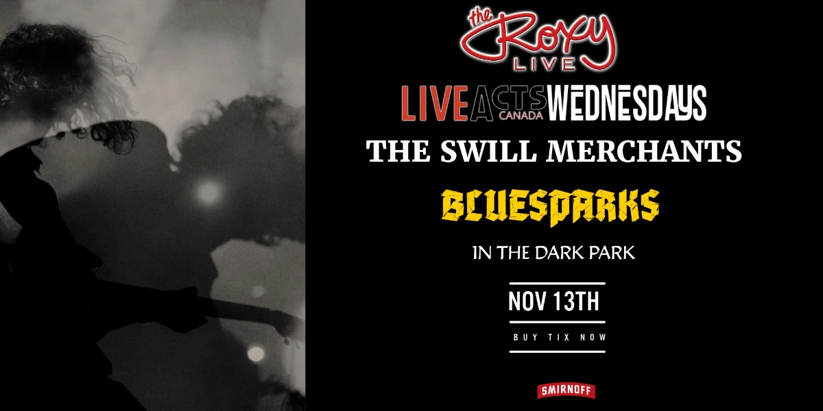 Event image for THE SWILL MERCHANTS / BLUESPARKS / IN THE DARK PARK