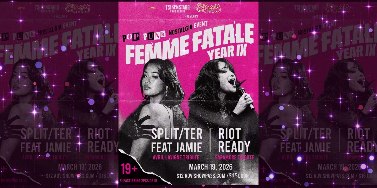 Event image for Pop Punk Nostalgia- Femme Fatale Year IX- Avril Lavigne and Paramore Tribute