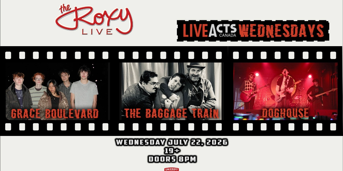 Event image for GRACE BOULEVARD / THE BAGGAGE TRAIN / DOGHOUSE