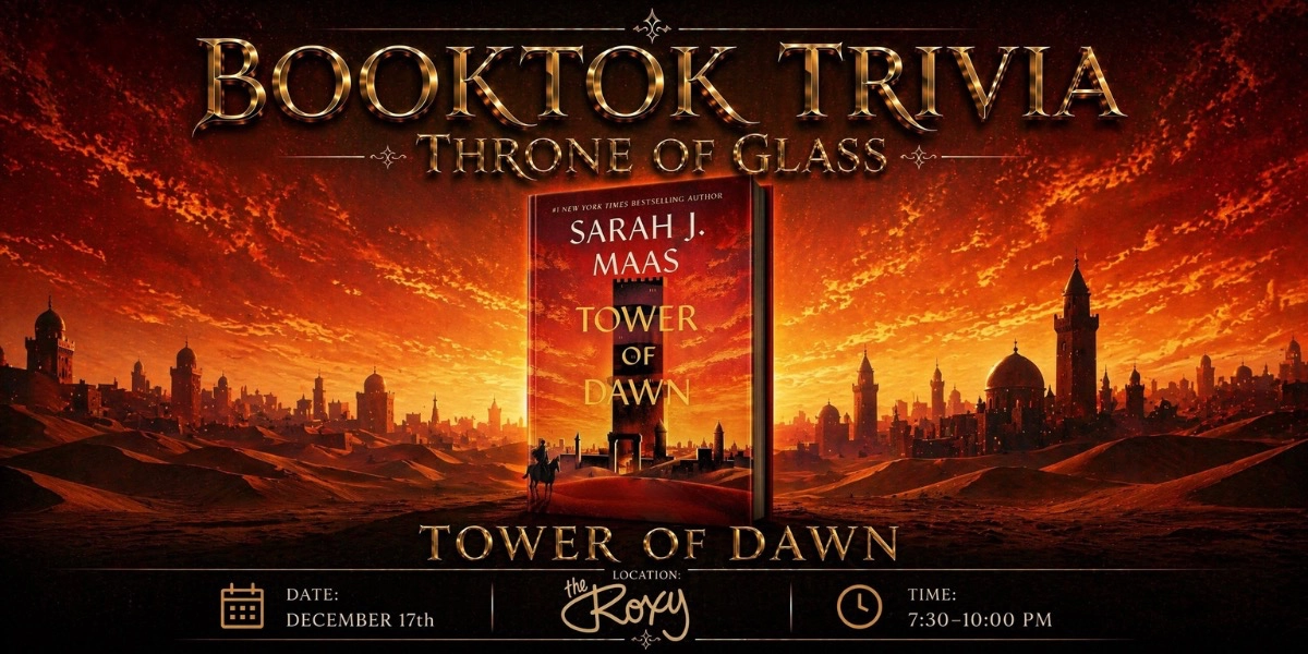 Event image for Throne of Glass Trivia Series: Night 5- Tower of Dawn