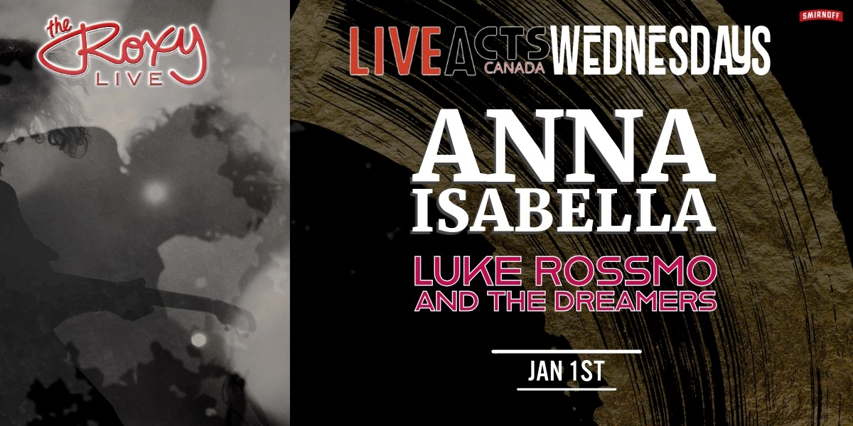 Event image for ANNA ISABELLA / LUKE ROSSMO AND THE DREAMERS