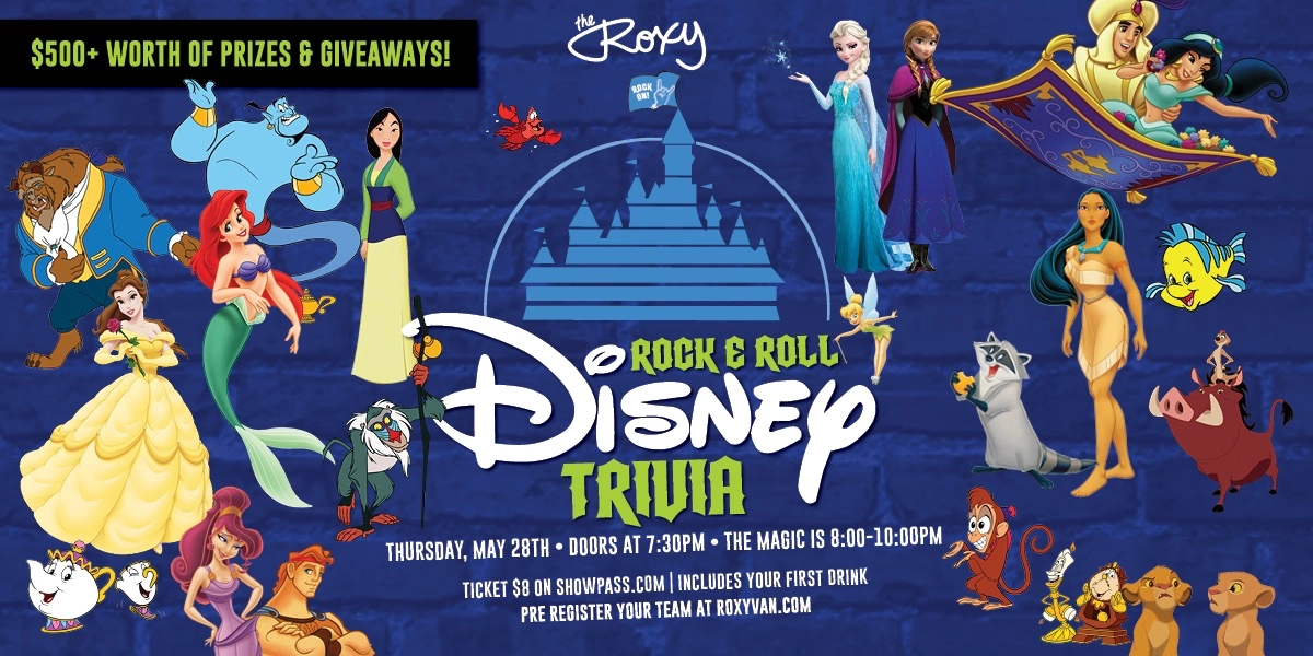 Event image for Rock & Roll Disney + Trivia