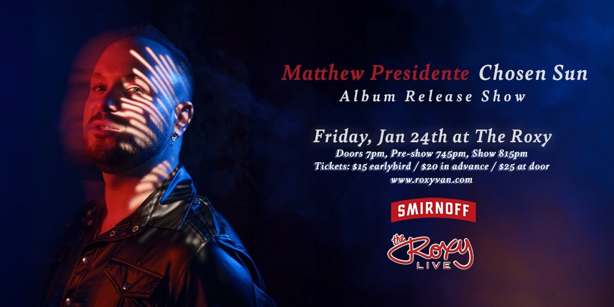 Event image for MATTHEW PRESIDENTE - ALBUM RELEASE