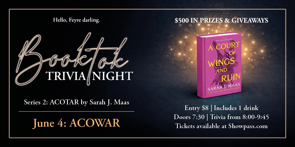 Event image for Booktok Trivia- A Court of War and Ruin