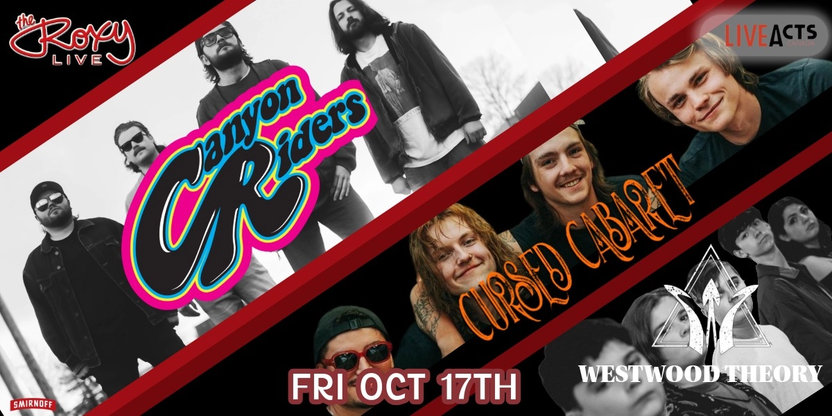 Event image for CANYON RIDERS / CURSED CABARET / WESTWOOD THEORY
