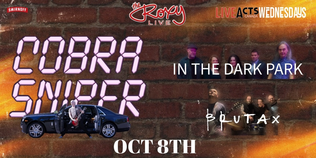 Event image for COBRA SNIPER / IN THE DARK PARK / BRUTAX