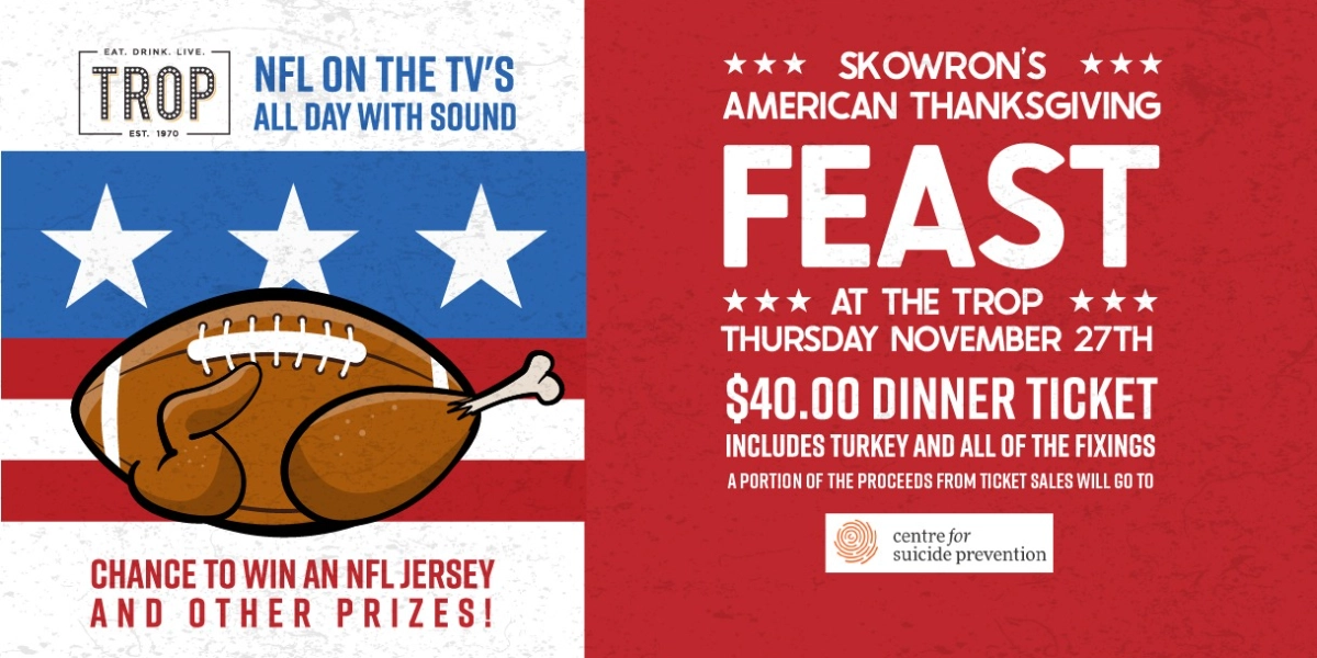 Event image for Skowron's American Thanksgiving Feast at The Trop!