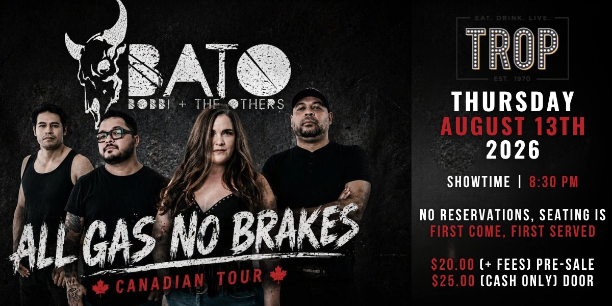 Event image for Bobbi + The Others "All Gas No Breaks" Summer Tour 2026: LIVE at The Trop!