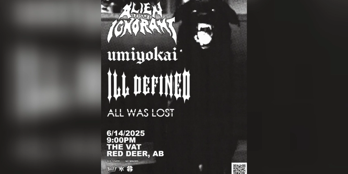 Event image for Alien to the Ignorant on Tour w/All Was Lost, Ill Defined & Umi Yokai at The Vat!