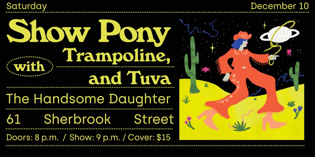 Event image for Show Pony w/ Trampoline & Tuva