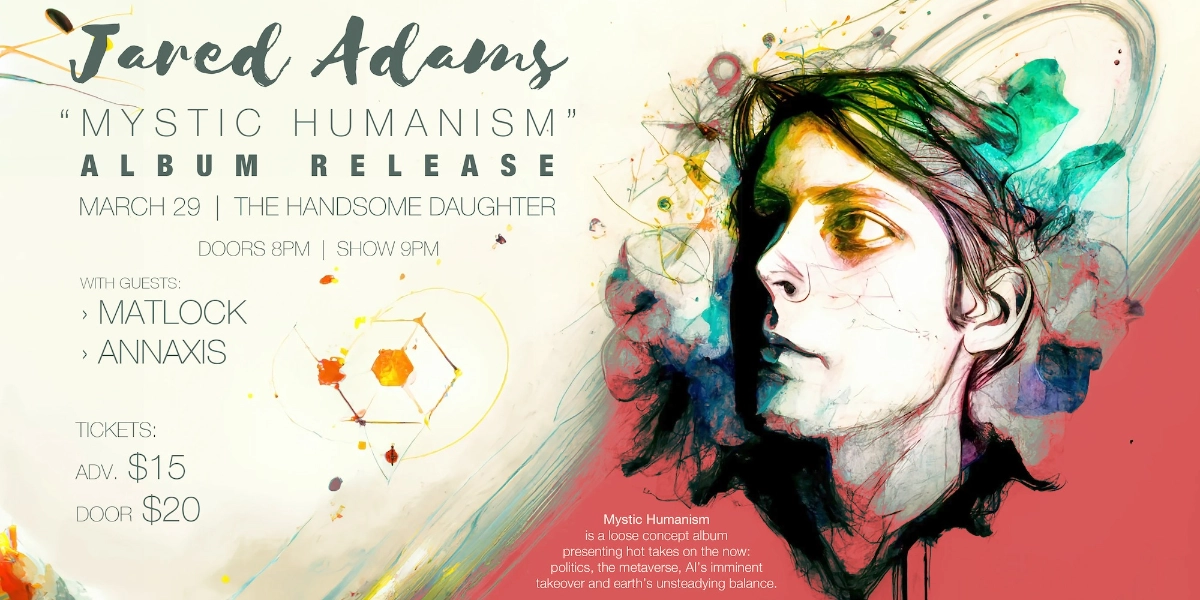 Event image for Jared Adams "Mystic Humanism" Album Release