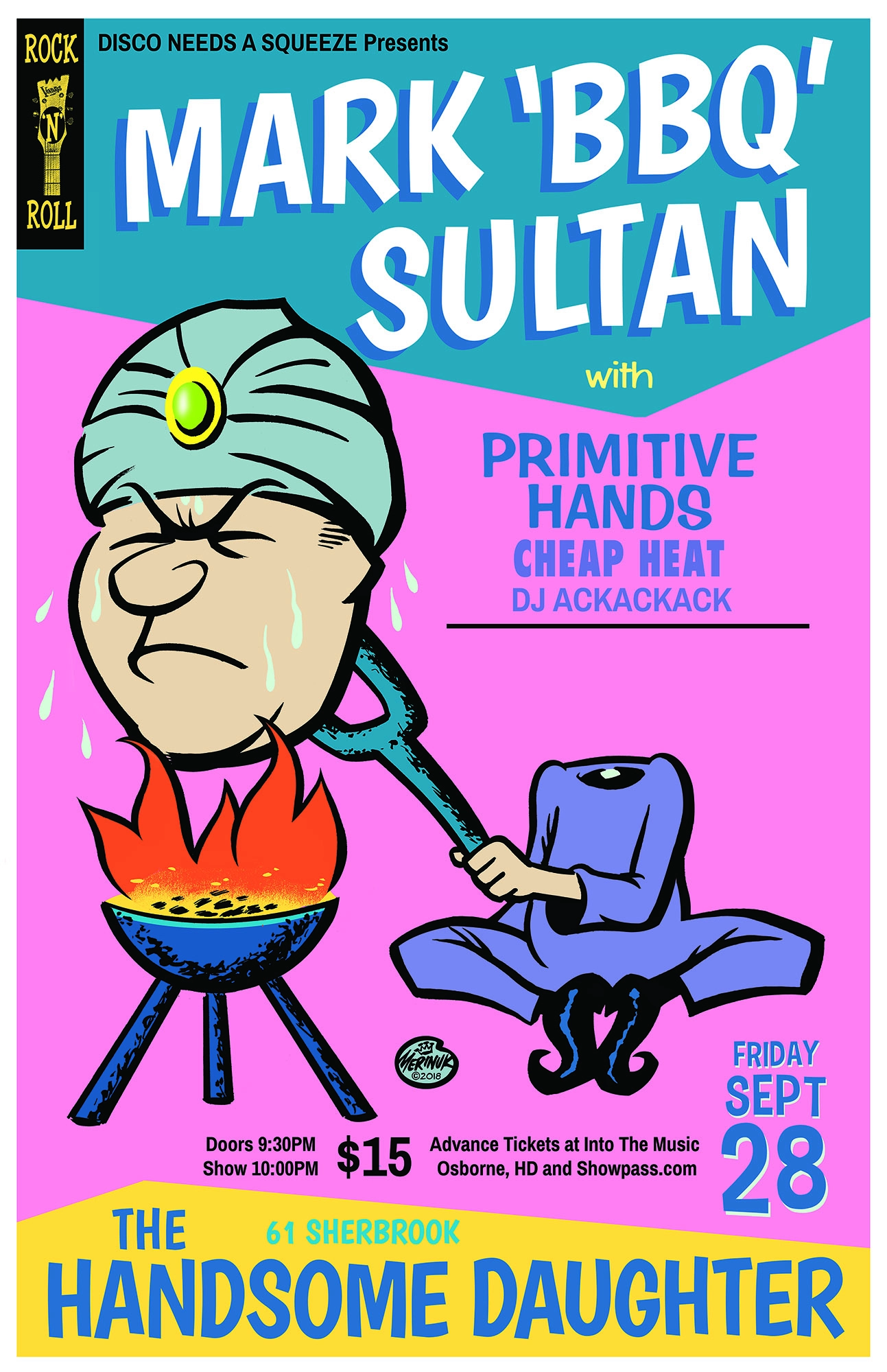 Event image for Mark Sultan (BBQ), Primitive Hands, Cheap Heat, DJ ACKACKACK