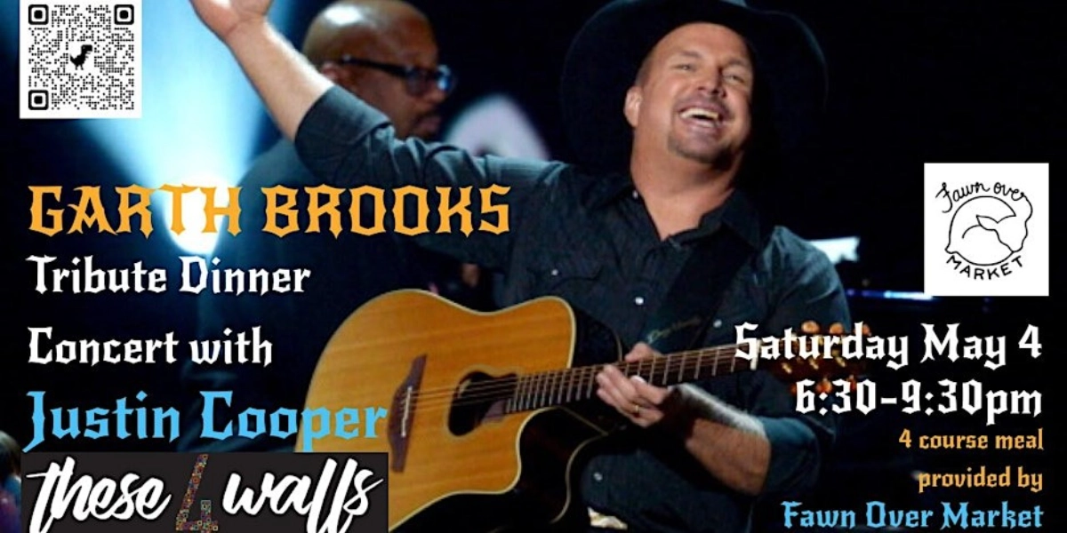 Event image for GARTH BROOKS Tribute Dinner Concert with JUSTIN COOPER