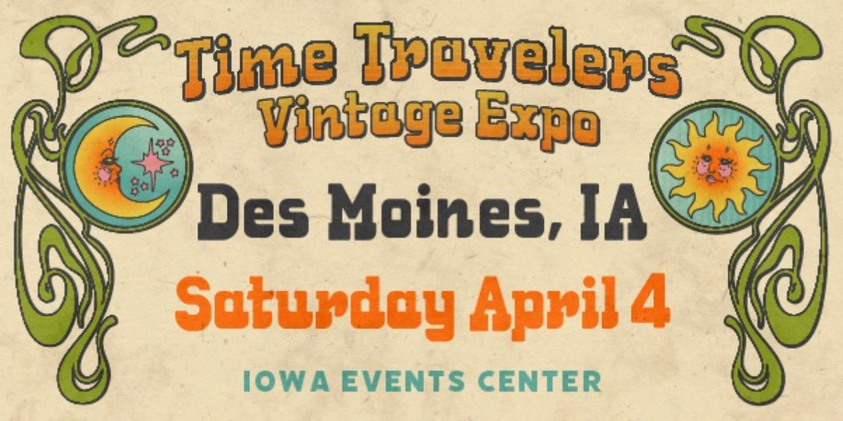 Event image for Des Moines Time Travelers Vintage Expo 2026