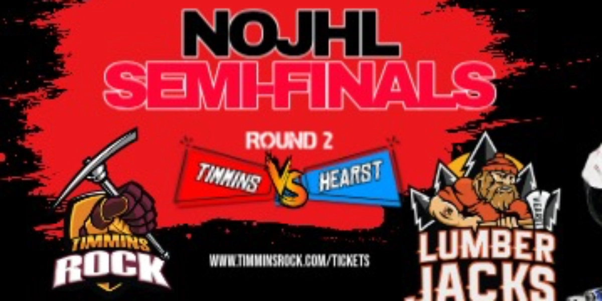 Event image for 2026 NOJHL PLAYOFFS ROUND 2 vs HEARST LUMBERJACKS