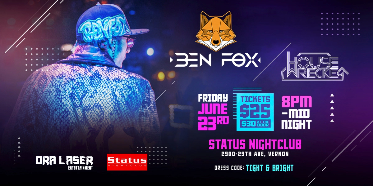 Event image for Ben Fox Live @ Status Nightclub - June 23rd