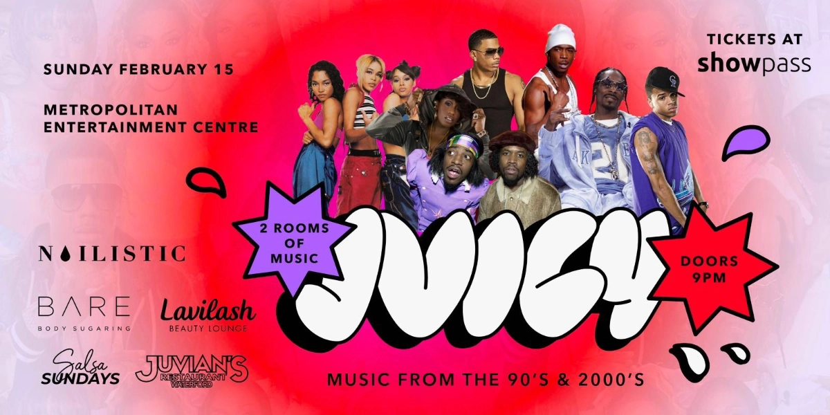 Event image for JUICY : 90s & 00s Hip Hop and R&B