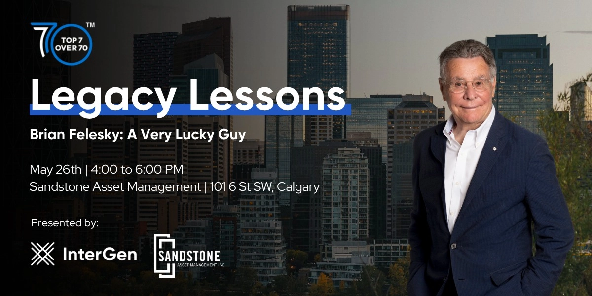 Event image for Legacy Lessons - Brian Felesky: A Very Lucky Guy