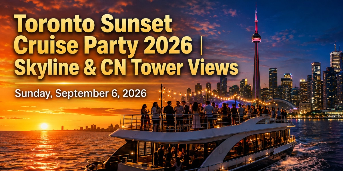 Event image for Toronto Sunset Cruise Party 2026 | Skyline & CN Tower Views