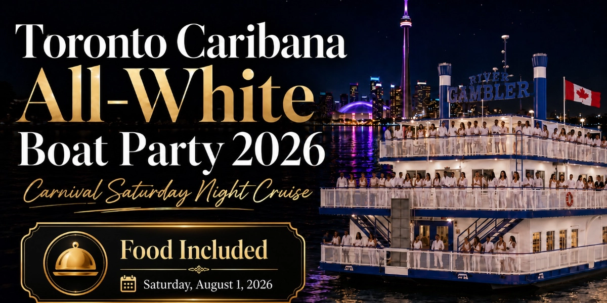 Event image for Caribana All-White Boat Party Toronto 2026 | Carnival Saturday Night Cruise
