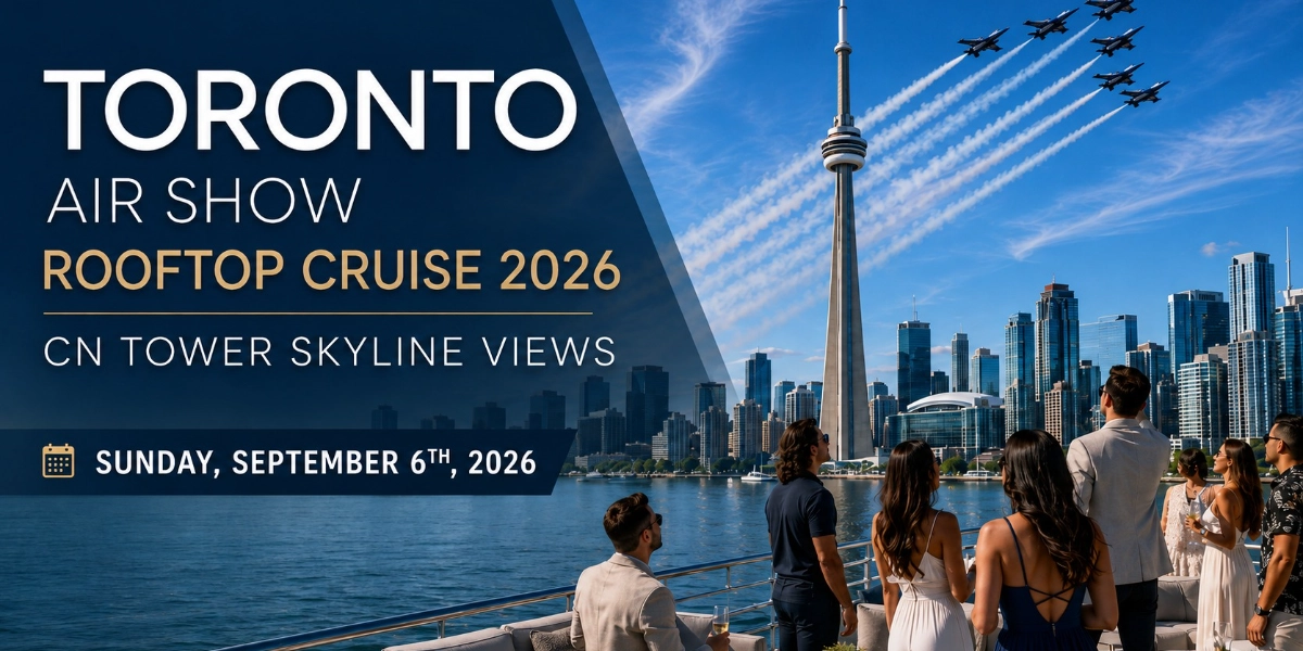 Image d'événement pour Toronto Air Show Rooftop Cruise 2026 | CN Tower Skyline Views