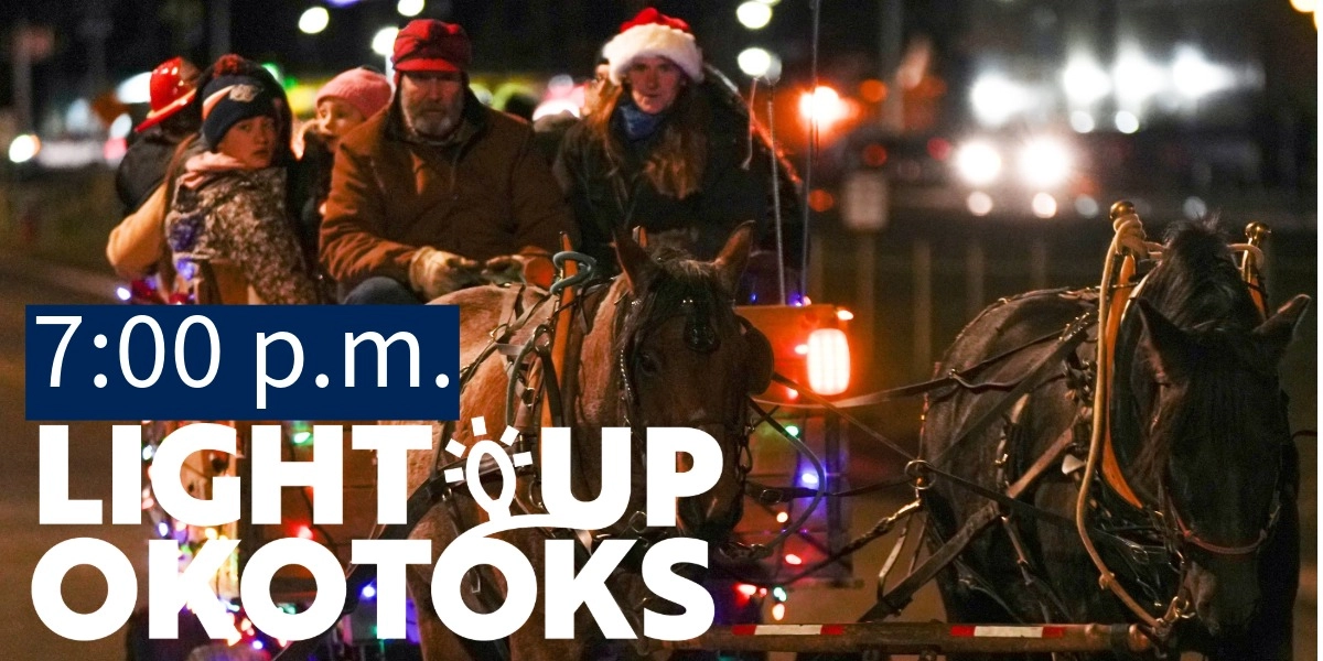 Event image for Light Up Okotoks 2025  - Wagon Ride 7:00 p.m.