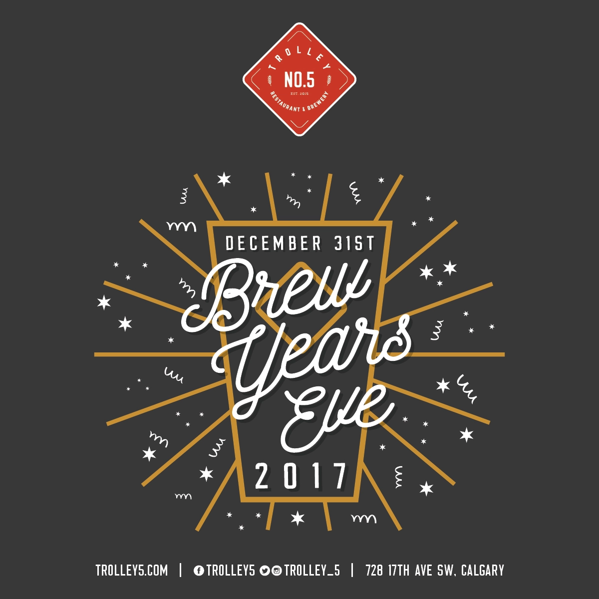 Event image for Trolley 5 Brew Year's Eve