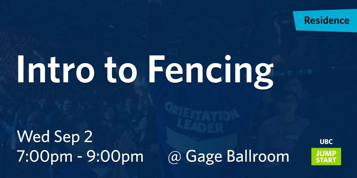 Event image for Intro to Fencing