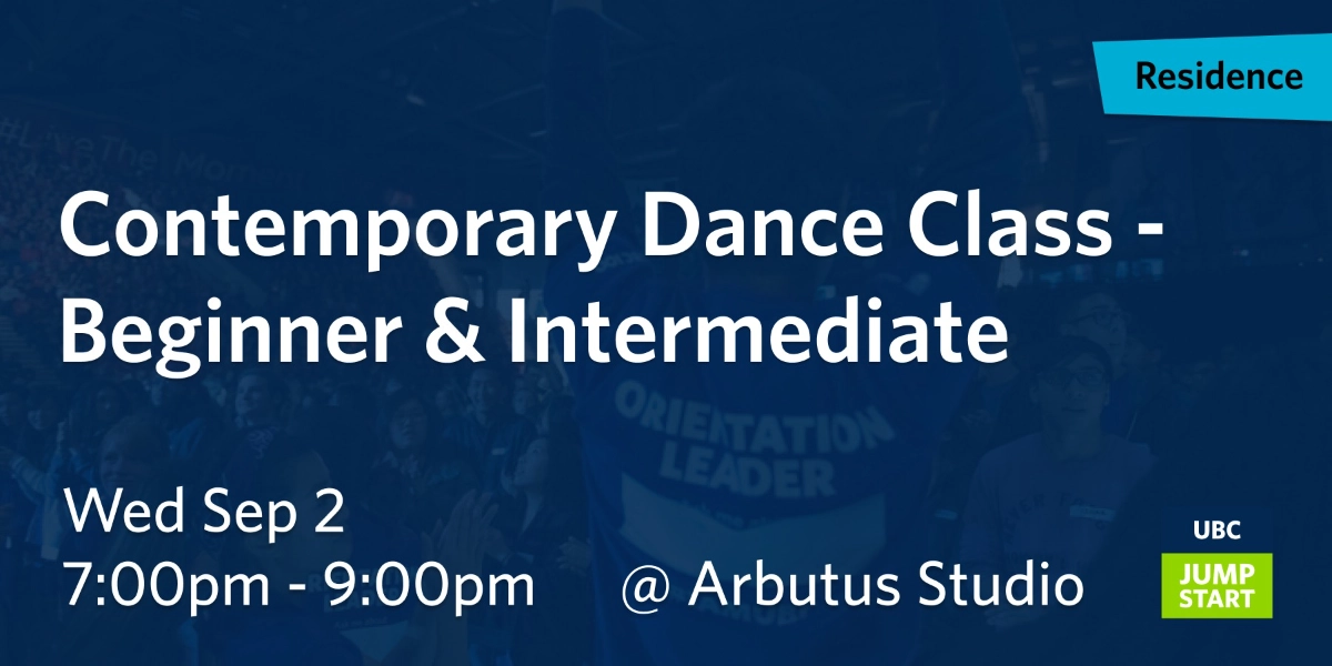 Event image for Contemporary Dance Class - (Beginner at 7:00pm | Intermediate at 8:00pm)