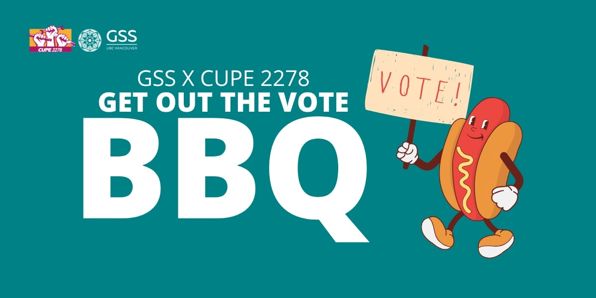 Event image for GSS & CUPE 2278 Get out the vote BBQ