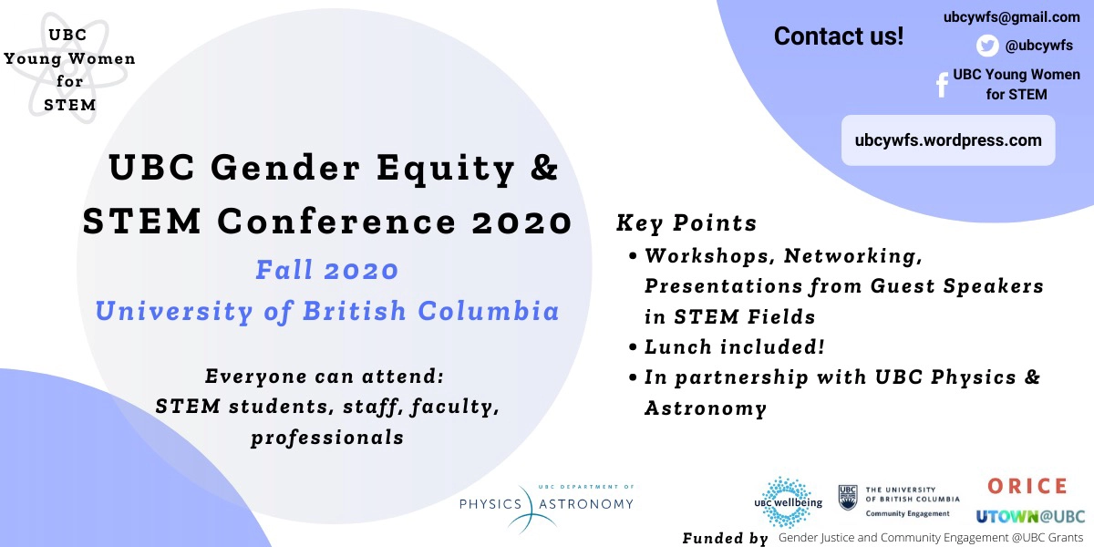 Event image for UBC Gender Equity & STEM Conference 2020