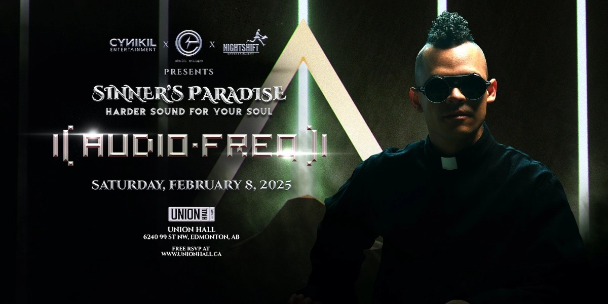 Event image for AUDIO-FREQ - Sinner's Paradise - Harder Sound For Your Soul