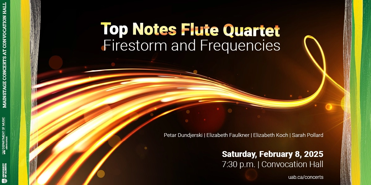 Event image for Firestorm and Frequencies | Top Notes Flute Quartet